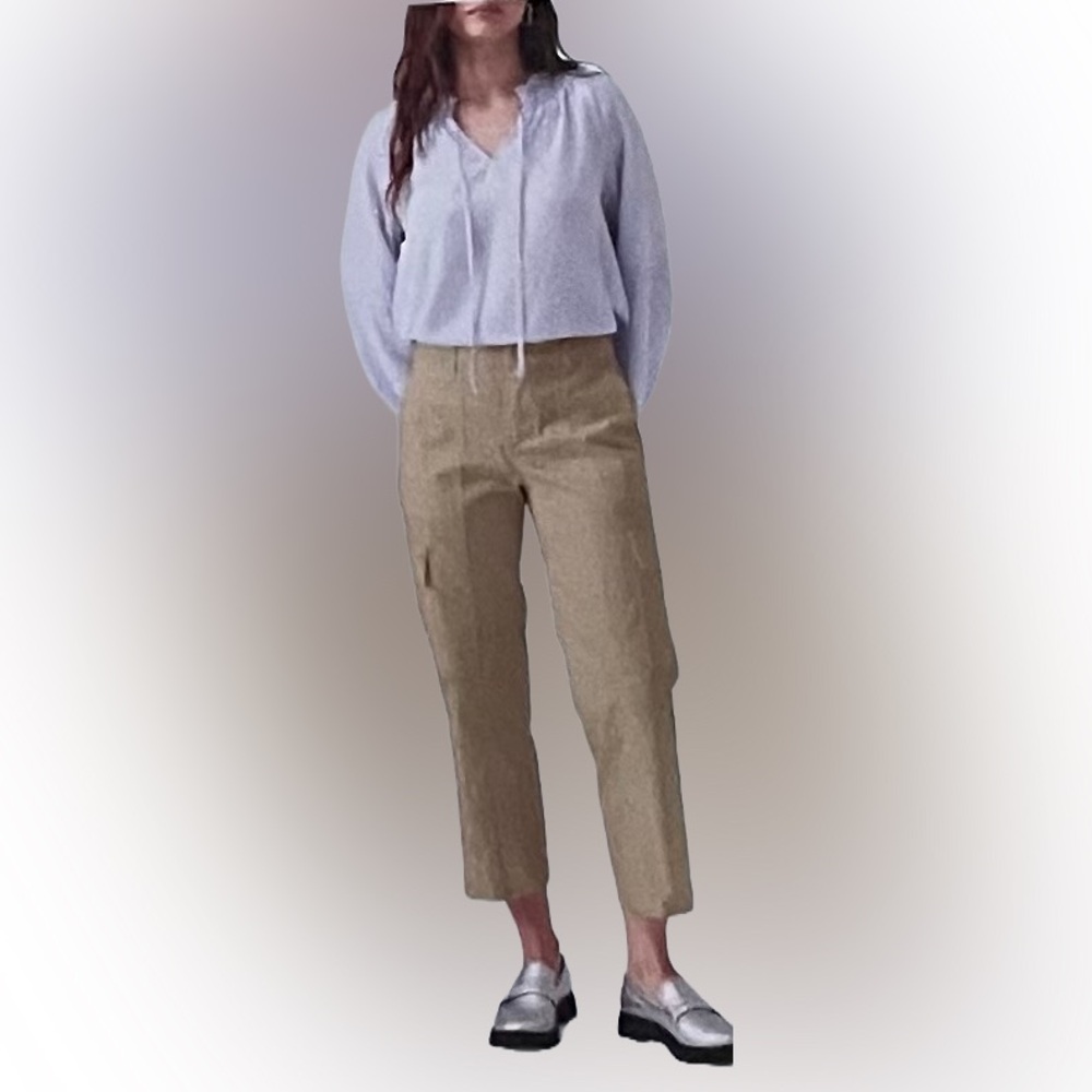 Social Standard by Sanctuary Women’s Cargo Crop Pants Size:XS Beige (NWT)